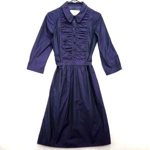 100% Authentic BURBERRY DEEP PURPLE DRESS Size 8